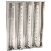 AllPoints 1291194 Franklin Filter Plus Baffle Hood Filter, 20" x 16", 1-3/4" Thick, Stainless Steel, NSF 1 image