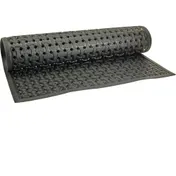AllPoints 2801473 - Grease-Resistant Floor Mat, 36" x 60", 5/8" Thick, Black Rubber, Non-Slip 1 image