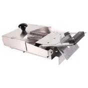 AllPoints 1711194 Handheld Manual Food Slicer, Bagel Saber, Stainless Steel, Table Stop Included 1 image