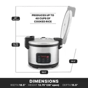 Waring WRC40 Rice / Grain Cooker 11 image