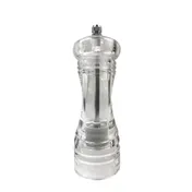 Thunder Group ACPM305C Acrylic Pepper Mill, 5"H, Round Shape 1 image