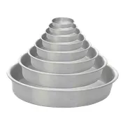 Thunder Group ALCP1002 Layer Cake Pan, 10" Dia. X 2"H, Round, Aluminum 2 image