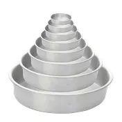 Thunder Group ALCP1003 Layer Cake Pan, 10" Dia. X 3"H, Round, Aluminum 2 image