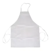 Thunder Group CA3226WH Chef Regalia Bib Aprons, 32" X 26", Full-Length Without Pocket, 65/35 Poly/Cotton 1 image