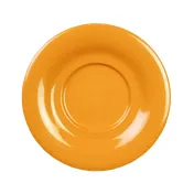 Thunder Group CR9108YW Saucer, 5-1/2" Dia., For The 3 1/8" Melamine Mug, Break-Resistant - Dozen 1 image