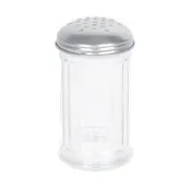 Thunder Group GLTWSJ012P Cheese Shaker, 12 Oz. Capacity, Paneled Glass, Perforated Cap - Dozen 1 image
