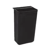 Thunder Group PLBC0013B Bus Cart Trash Bin, 13" x 9-1/4" x 22" Black Plastic, Fits PLBC3316 & PLBC4019 Bus Carts 1 image