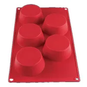 Thunder Group PLBM003S Baking Mold, 4-3/5 Oz. -40° - 550°F Temperature Range (5) Muffin Cavities 2 image