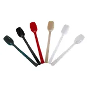 Thunder Group PLBS010BK Black Buffet Spoon, 10", 3/4 Oz., Solid - Dozen 2 image