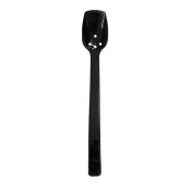 Thunder Group PLBS110BK Black Buffet Spoon, 10", 3/4 Oz., Perforated - Dozen 1 image
