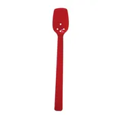 Thunder Group PLBS110RD Red Buffet Spoon, 10", 3/4 Oz., Perforated - Dozen 1 image