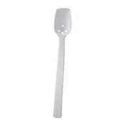 Thunder Group PLBS110WH White Buffet Spoon, 10", 3/4 Oz., Perforated - Dozen 1 image