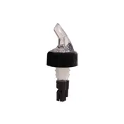Thunder Group PLPR063C Liquor Pourer, 5/8 Oz., With Black Collar, Fits Standard 750Ml Bottle, 12 Each - Pack 1 image