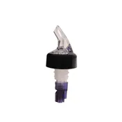 Thunder Group PLPR113C Liquor Pourer, 1-1/8 Oz., With Black Collar, Fits Standard 750Ml Bottle, 12 Each - Pack 1 image