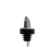 Thunder Group PLPR506S Liquor Pourer, Free Flow, With Soft Black Collar, Fits Standard 750Ml Liquor Bottle, 12 Each - Pack 1 image