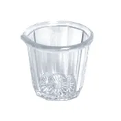 Thunder Group PLSP002D Syrup Cup, 2 Oz. Capacity, Fluted, Plastic - Dozen 1 image