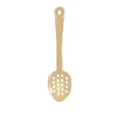 Thunder Group PLSS213BG Beige Serving Spoon, 13", Perforated, Dishwasher Safe - Dozen 1 image