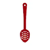 Thunder Group PLSS213RD Red Serving Spoon, 13", Perforated, Dishwasher Safe - Dozen 1 image