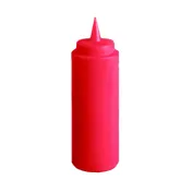 Thunder Group PLTHSB012R Squeeze Bottle, 12 Oz., Plastic, Red - Dozen 1 image