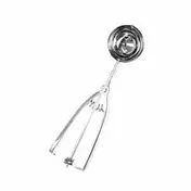 Thunder Group SLDA030 Ice Cream Disher, 1-1/4 Oz, 1-15/96" Bowl, Twin Grip Handle, Spring-Release, 18/8 Stainless Steel 1 image
