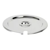 Thunder Group SLIP007 Inset Cover, Fits 7 Quart Size Inset, Slotted, Fits SLIP003, stainless steel 1 image
