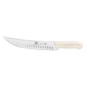Thunder Group SLKF415WT Cimeter Steak Knife, 9-1/2" Blade, Hollow Ground, White Polypropylene Handles 1 image
