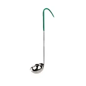 Thunder Group SLOL205 Serving Ladle, 4 Oz., One Piece, Color-Coded Vinyl Handle, Green 1 image