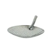 Thunder Group SLOS002 Skimmer, 12" Dia. X 2-3/8", Perforated, Stainless Steel 1 image