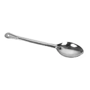 Thunder Group SLSBA311 Basting Spoon, 15" L, Solid, Flat Handle, Stainless Steel 1 image