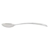 Thunder Group SLSBA611 Basting Spoon, 15", Solid, Curved Handle, Stainless Steel 1 image
