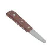 Thunder Group SLTWCK007 - Clam Knife, 3-1/4" Blade, 7-1/4" Length, Solid Wood Handle, Wood Finish for Seafood Prep 1 image