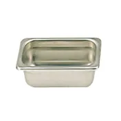 Thunder Group STPA2192 Steam Table Pan, 1/9 Size, 2-1/2" Deep, Anti-Jam, 18/8 Stainless Steel 1 image