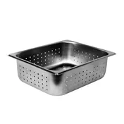 Thunder Group STPA3124PF Steam Table Pan, 1/2 Size, Perforated, 4" Deep, 18/8 Stainless Steel 1 image