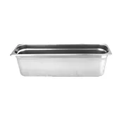 Thunder Group STPA3126L Steam Table Pan, 1/2 Size Long, 6" Deep, Anti-Jam, 18/8 Stainless Steel 1 image