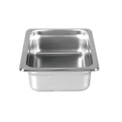 Thunder Group STPA3142 Steam Table Pan, 1/4 Size, 2-1/2" Deep, Anti-Jam, 18/8 Stainless Steel 1 image