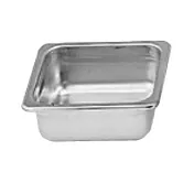 Thunder Group STPA3162 Steam Table Pan, 1/6 Size, 2-1/2" Deep, Anti-Jam, 18/8 Stainless Steel 1 image