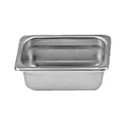 Thunder Group STPA3192 Steam Table Pan, 1/9 Size, 2-1/2" Deep, Anti-Jam, 18/8 Stainless Steel 1 image