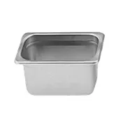 Thunder Group STPA3194 Steam Table Pan, 1/9 Size, 4" Deep, Anti-Jam, 18/8 Stainless Steel 1 image