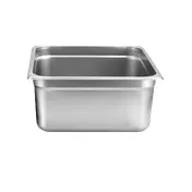 Thunder Group STPA3236 Steam Table Pan, 2/3 Size, 6" Deep, Anti-Jam, 18/8 Stainless Steel 1 image