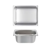 Thunder Group STPA4122 Steam Table Pan, 1/2 Size, 2-1/2" Deep, Anti-Jam, 18/8 Stainless Steel 1 image