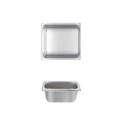 Thunder Group STPA4162 Steam Table Pan, 1/6 Size, 2-1/2" Deep, Anti-Jam, 18/8 Stainless Steel 1 image