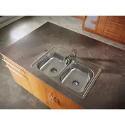 Elkay D233215 Double Bowl Drop-In Stainless Steel Kitchen Sink, 33" X 21.25" / 22 Gauge   4 image