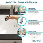 Elkay ECTRU30179RTFLC Single Bowl Undermount Sink Kit with Filtered Faucet, 32" x 19" / 18 Gauge 9 image