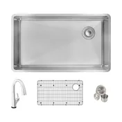 Elkay ECTRU30179RTFLC Single Bowl Undermount Sink Kit with Filtered Faucet, 32" x 19" / 18 Gauge 3 image