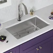 Elkay ECTRU30179RTFLC Single Bowl Undermount Sink Kit with Filtered Faucet, 32" x 19" / 18 Gauge 4 image