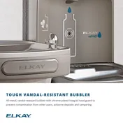 Elkay EZS8WSVRSK 19" Wall Mount ezH2O Bottle Filler w/ ADA Vandal-Resistant Cooler - Stainless 6 image