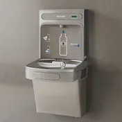 Elkay EZSDWSVRLK 19" ezH2O Bottle Filler w/ ADA Vandal-Resistant Cooler, Non-Refrigerated - Gray 2 image