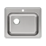 Elkay GE12521L1 Single Bowl Drop-In Stainless Steel Kitchen Sink, 25" X 21.25" / Left Drain 3 image