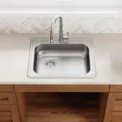 Elkay GE12521L1 Single Bowl Drop-In Stainless Steel Kitchen Sink, 25" X 21.25" / Left Drain 4 image