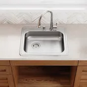 Elkay GE12521LMR2 Single Bowl Drop-In Stainless Steel Kitchen Sink, 25" X 21.25" / Center Drain 4 image
